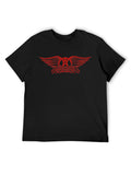 Aerosmith Red Winged Emblem Retro Graphic T-Shirt