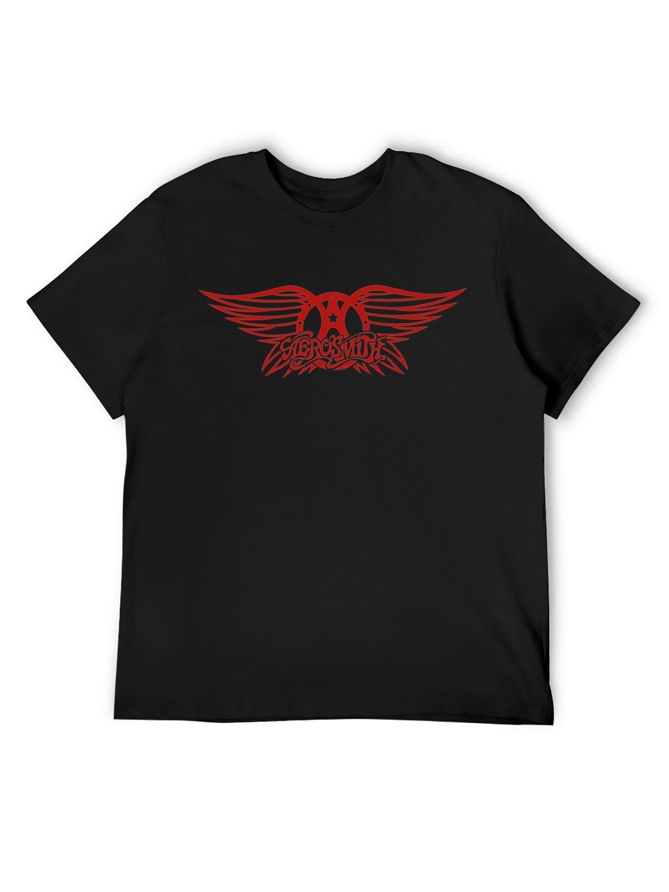 Aerosmith Red Winged Emblem Retro Graphic T-Shirt