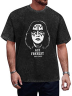 Ace Frehley Memorial Portrait Graphic T-Shirt