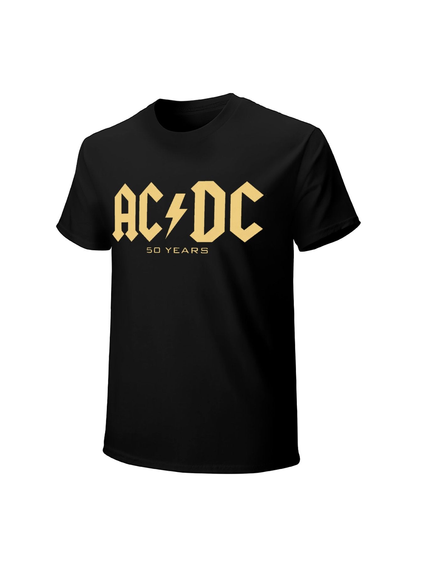 AC/DC 50 Years Gold Logo Graphic T-Shirt