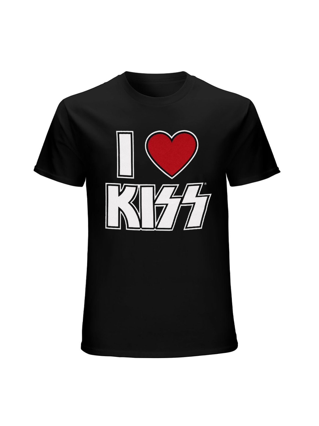 KISS I Love KISS Heart Logo Graphic T-Shirt