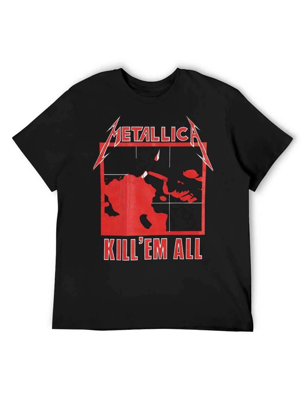 Metallica Kill 'Em All Red Album Graphic T-Shirt