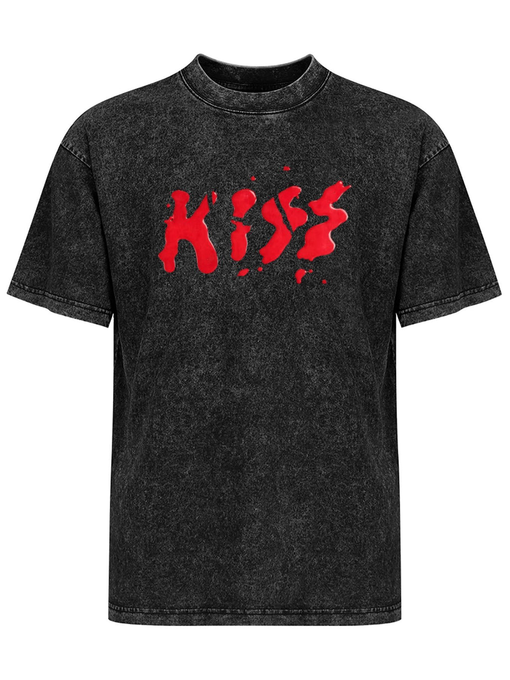 KISS Red Dripping Logo Graphic T-Shirt