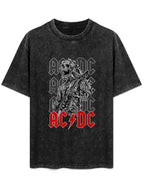 AC/DC Skeleton Guitarist Graphic T-Shirt