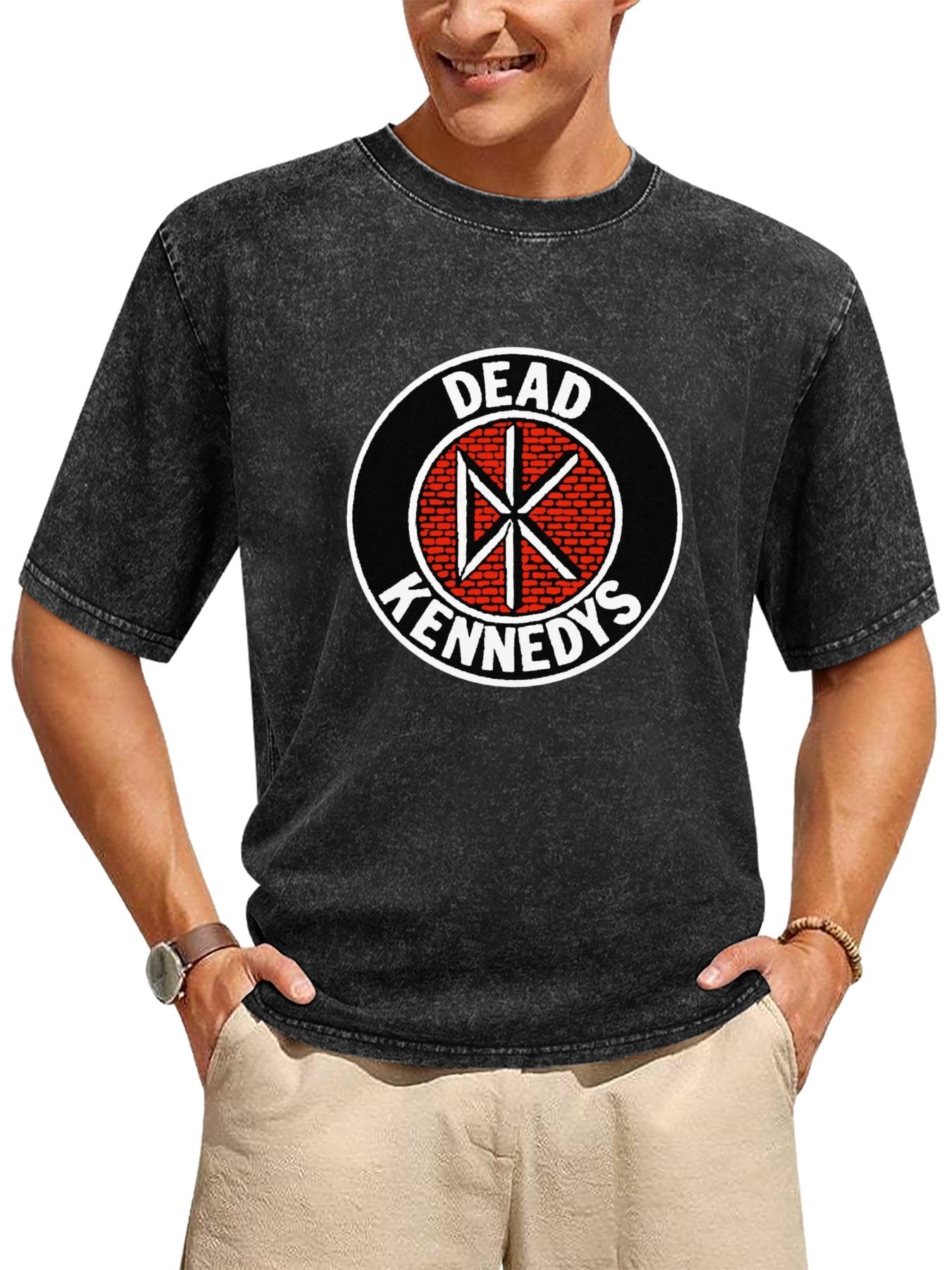 Vintage Washed Dead Kennedys Logo Graphic T-Shirt Secondary image