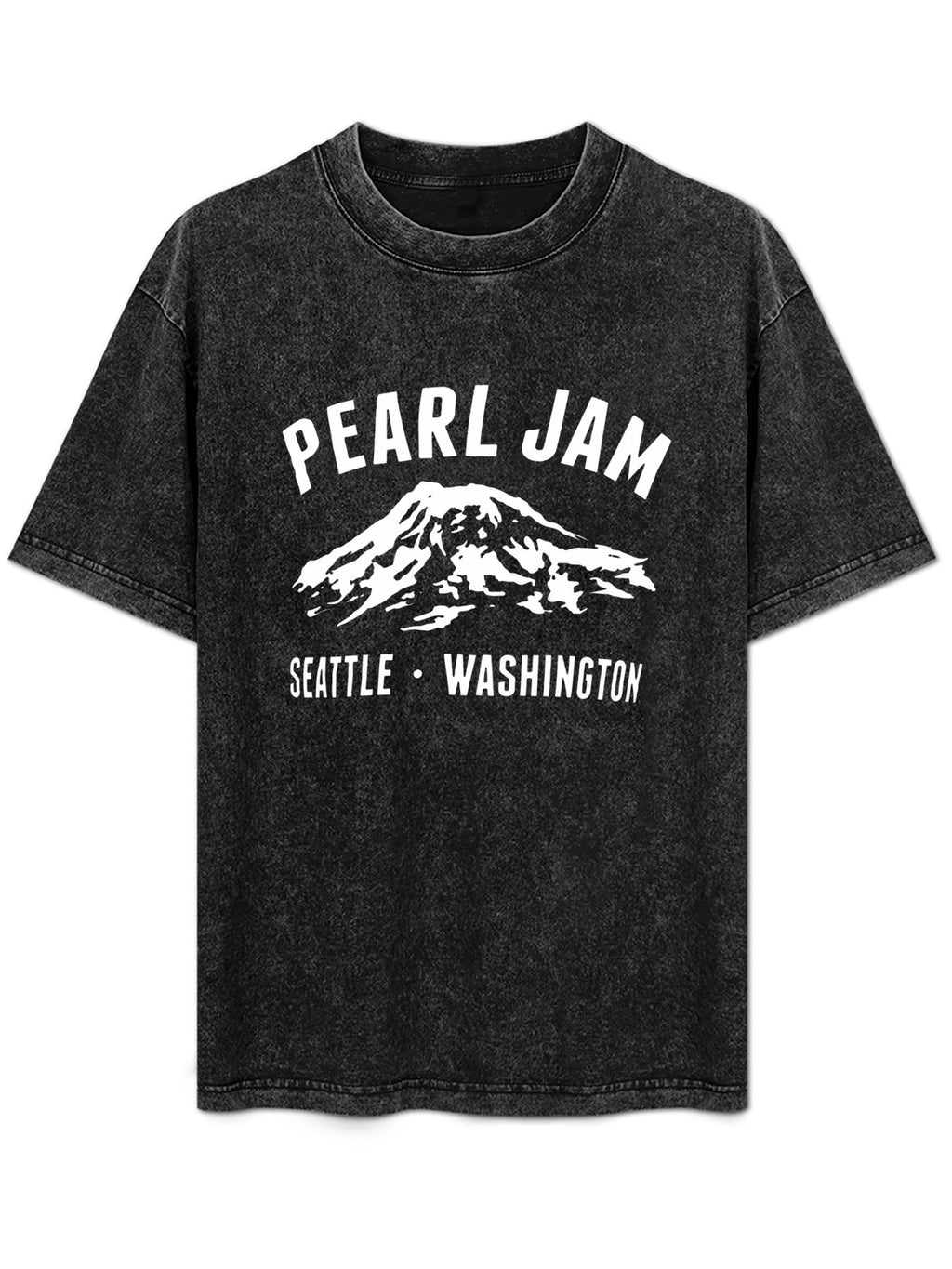 Pearl Jam Seattle Washington Mountain Graphic T-Shirt