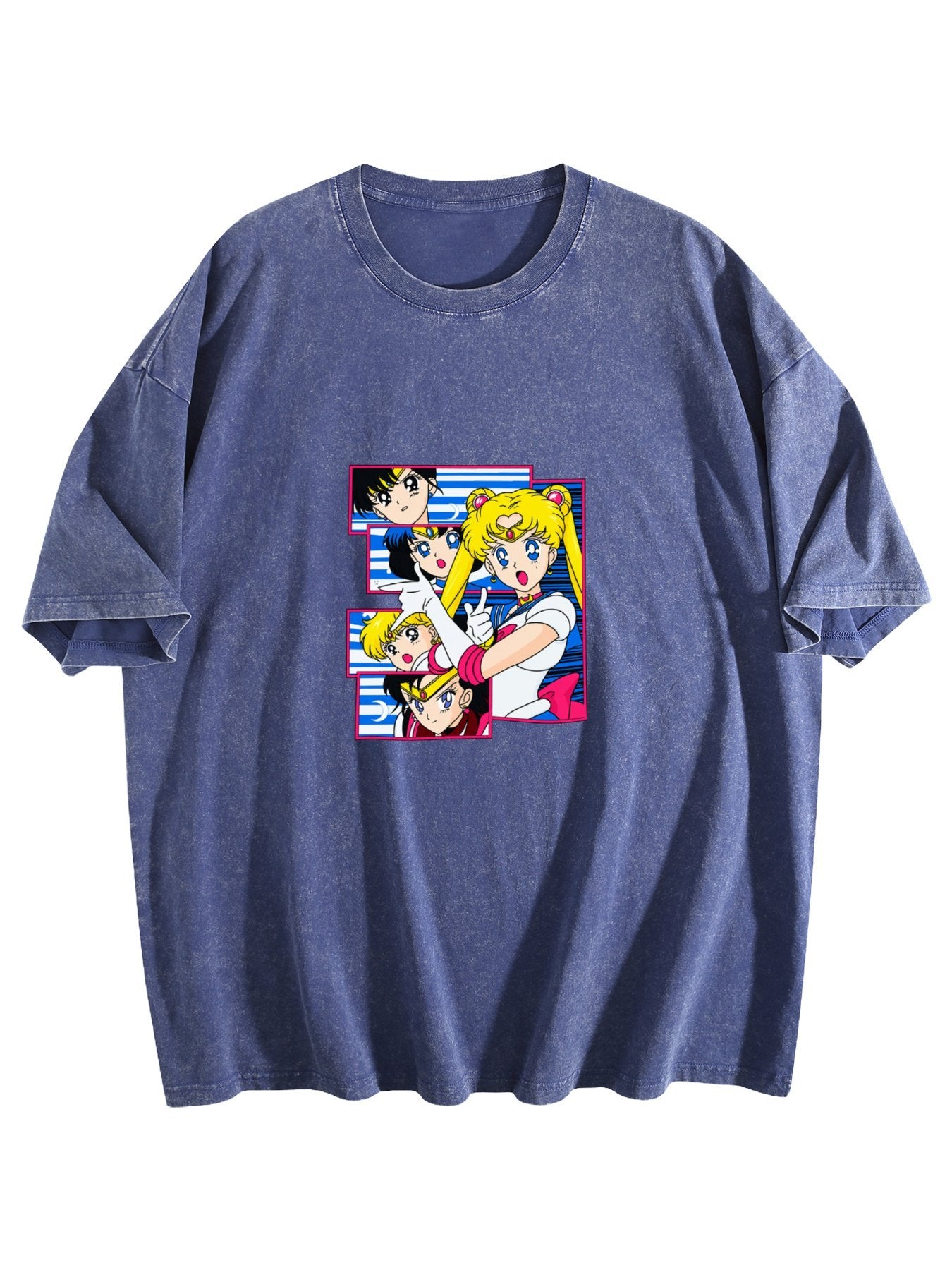 Sailor Moon Washed Anime Graphic T-Shirt