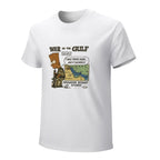 War in the Gulf 1991 Cartoon Graphic White T-Shirt