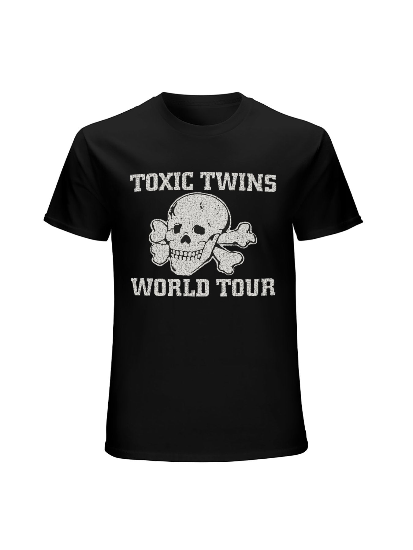 Toxic Twins Skull Crossbones World Tour Graphic T-Shirt