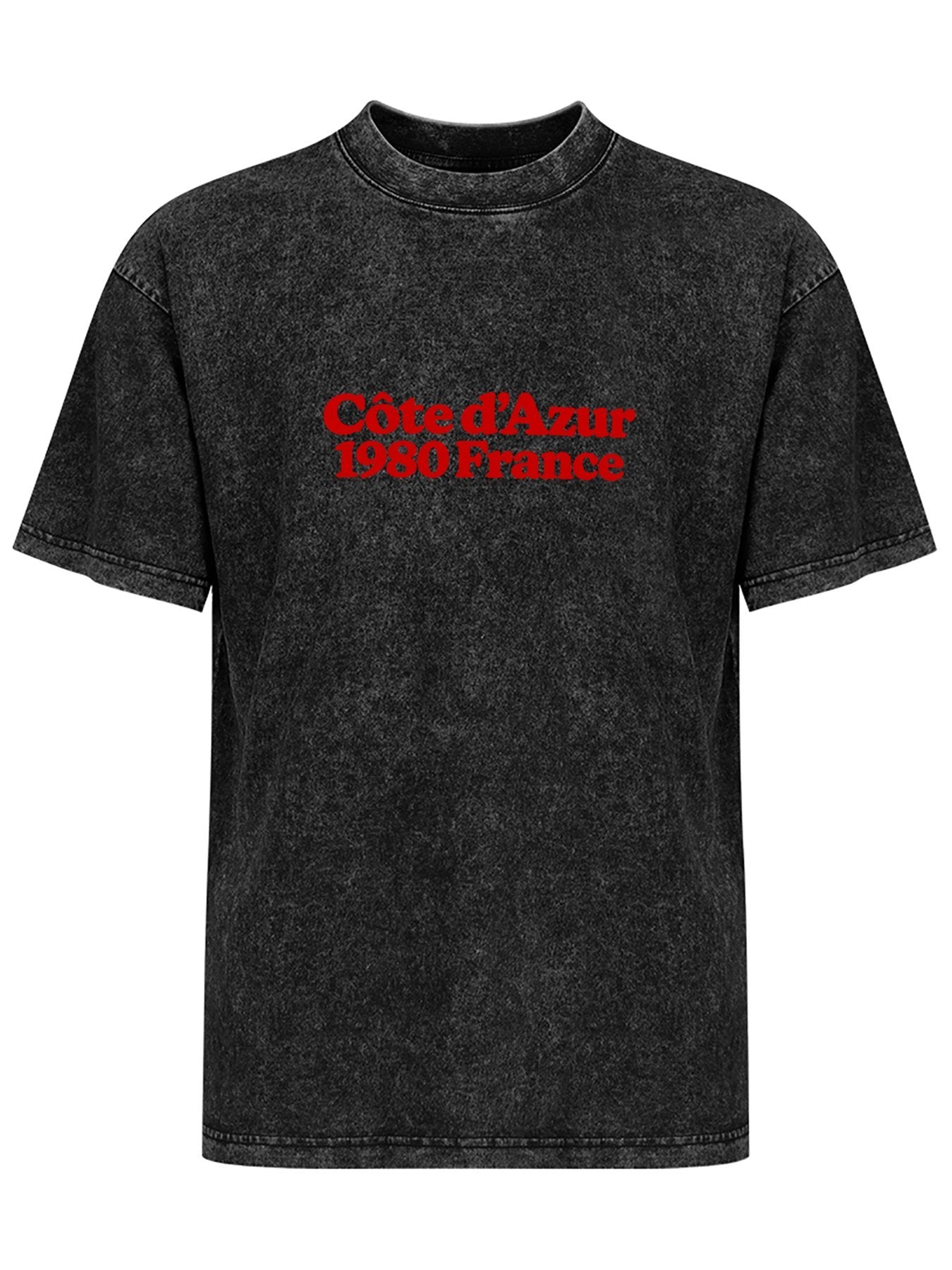 Côte d'Azur 1980 France Graphic Washed T-Shirt