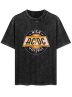 AC/DC High Voltage Pink Emblem Graphic T-Shirt