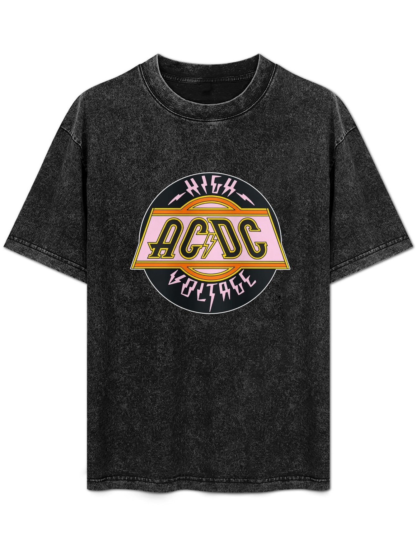AC/DC High Voltage Pink Emblem Graphic T-Shirt
