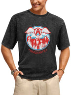Aerosmith Vintage Winged Band Portrait Graphic T-Shirt