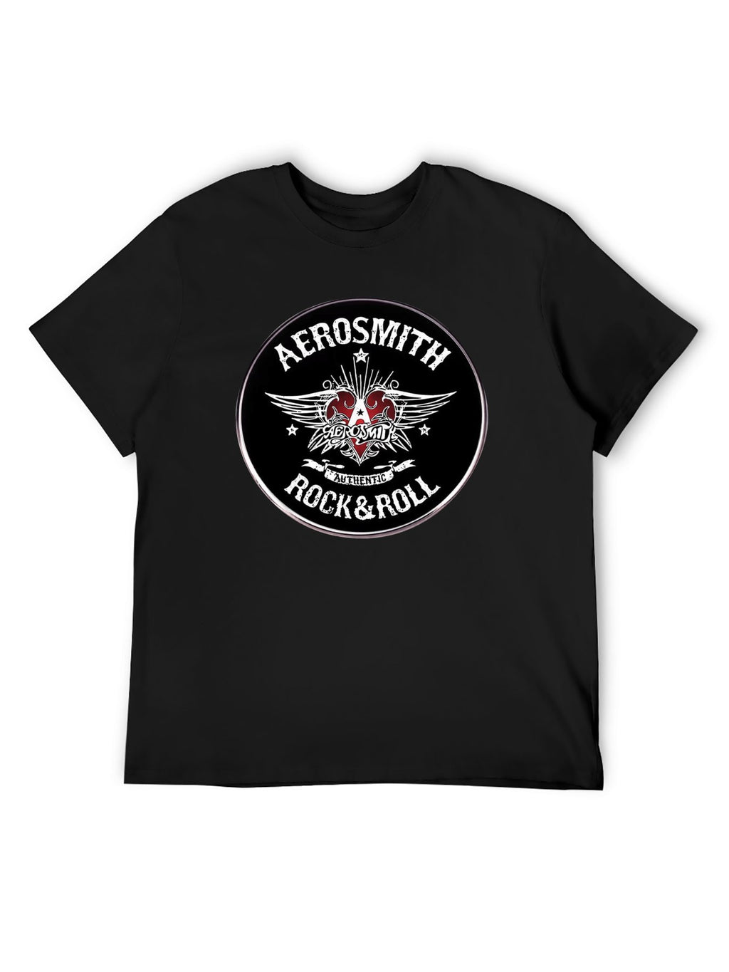 Aerosmith Winged Heart Authentic Rock & Roll T-Shirt