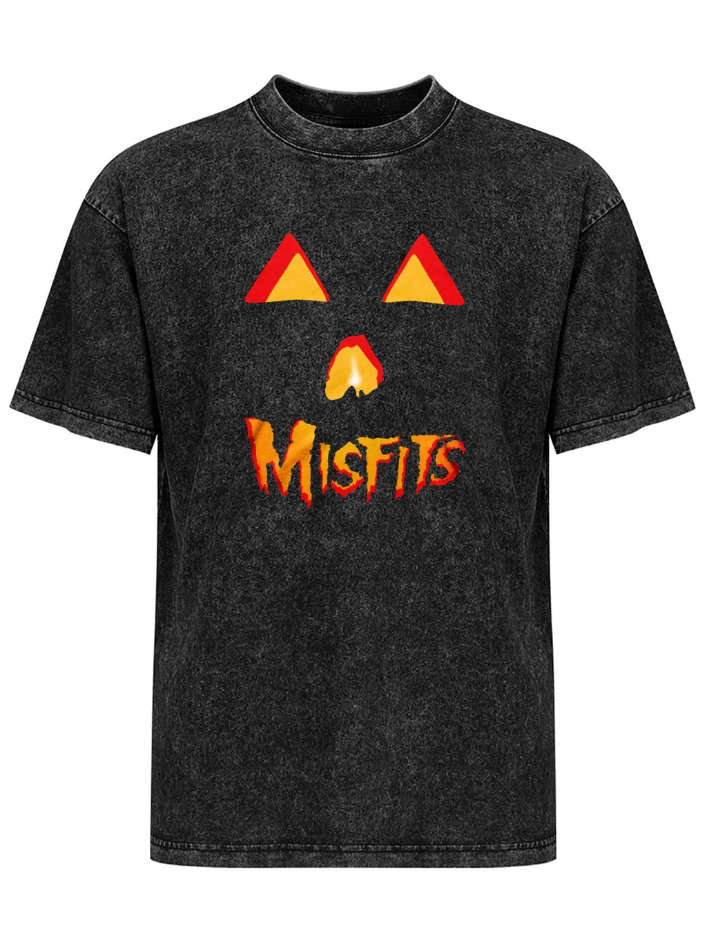 Misfits Halloween Pumpkin Face Graphic T-Shirt