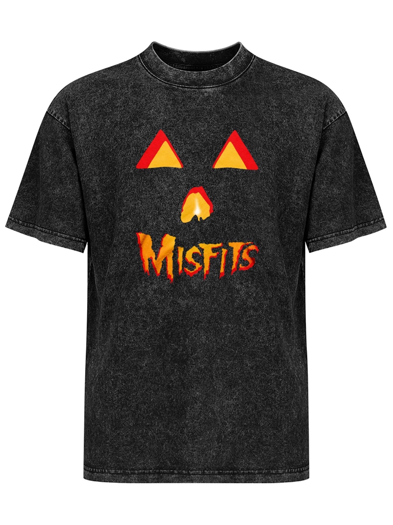 Misfits Halloween Pumpkin Face Graphic T-Shirt