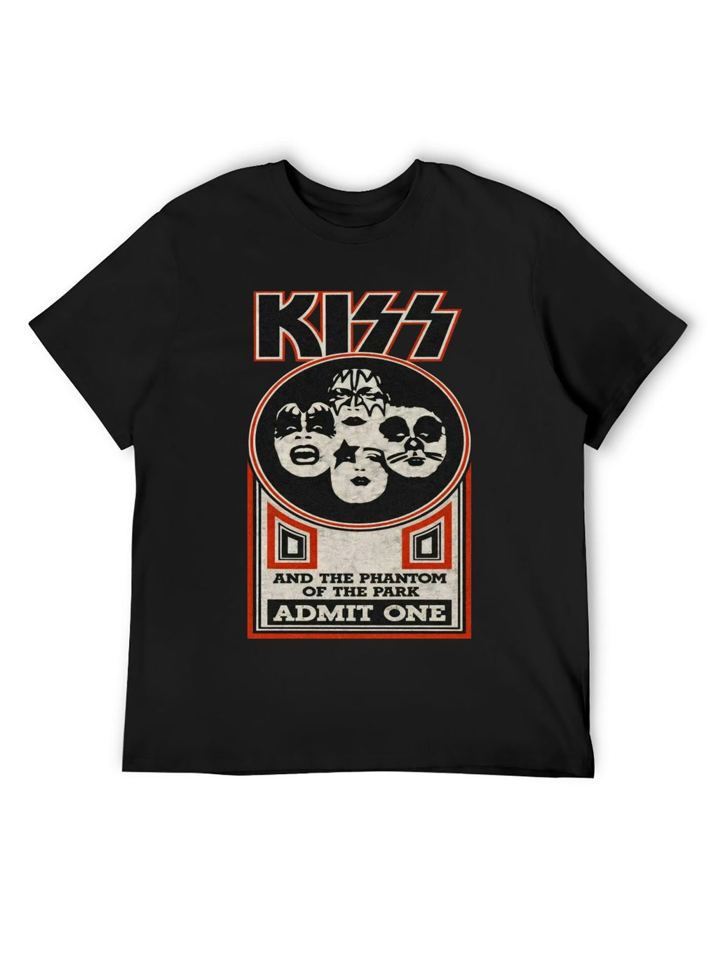 KISS Phantom of the Park Ticket Graphic T-Shirt