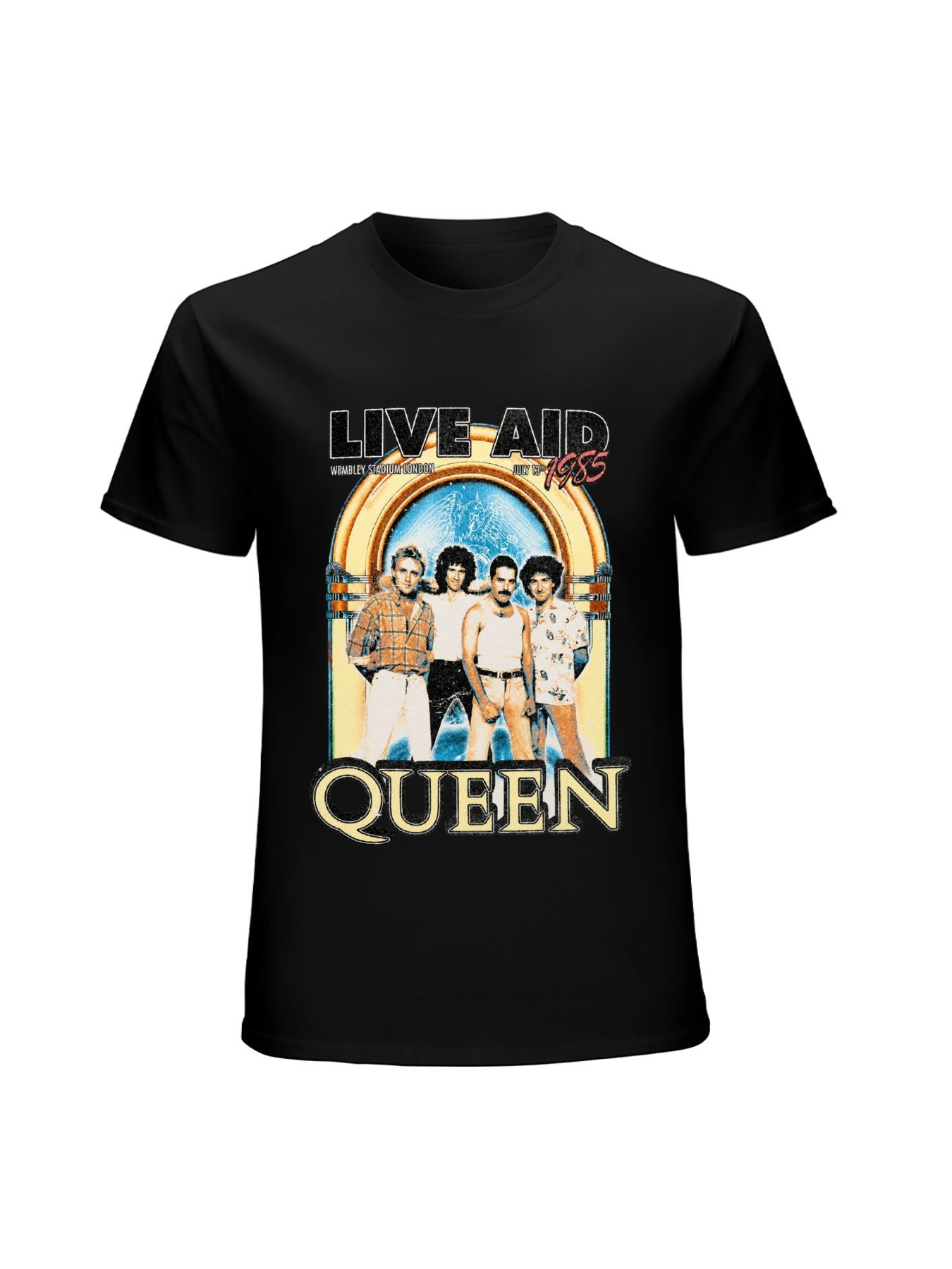Queen Live Aid 1985 Concert Graphic T-Shirt
