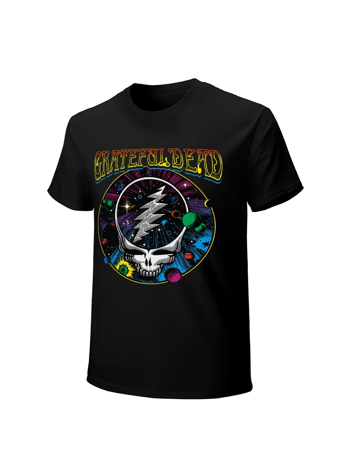 Grateful Dead Psychedelic Skull Lightning Graphic T-Shirt