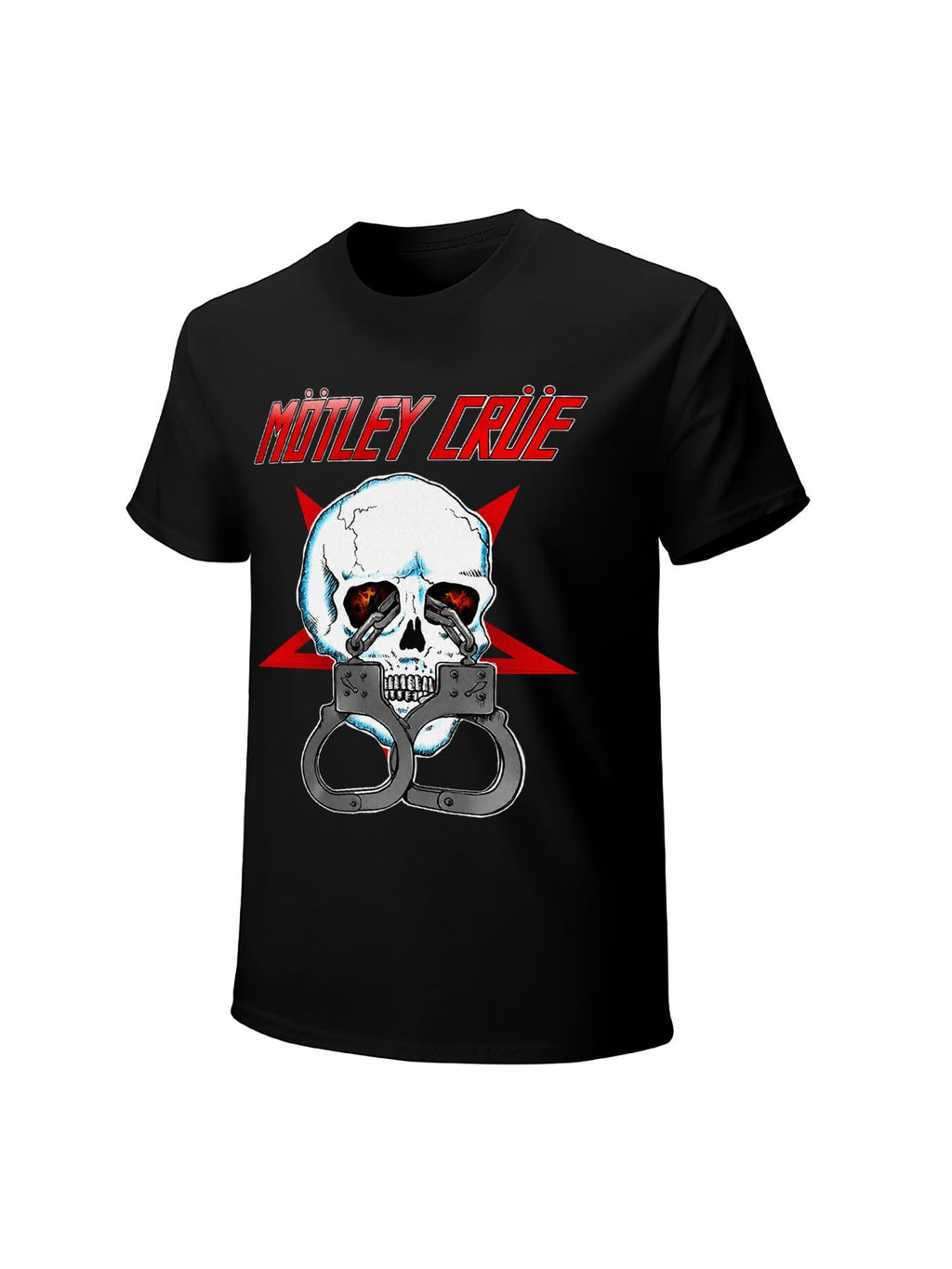 Mötley Crüe Skull Handcuffs Graphic T-Shirt