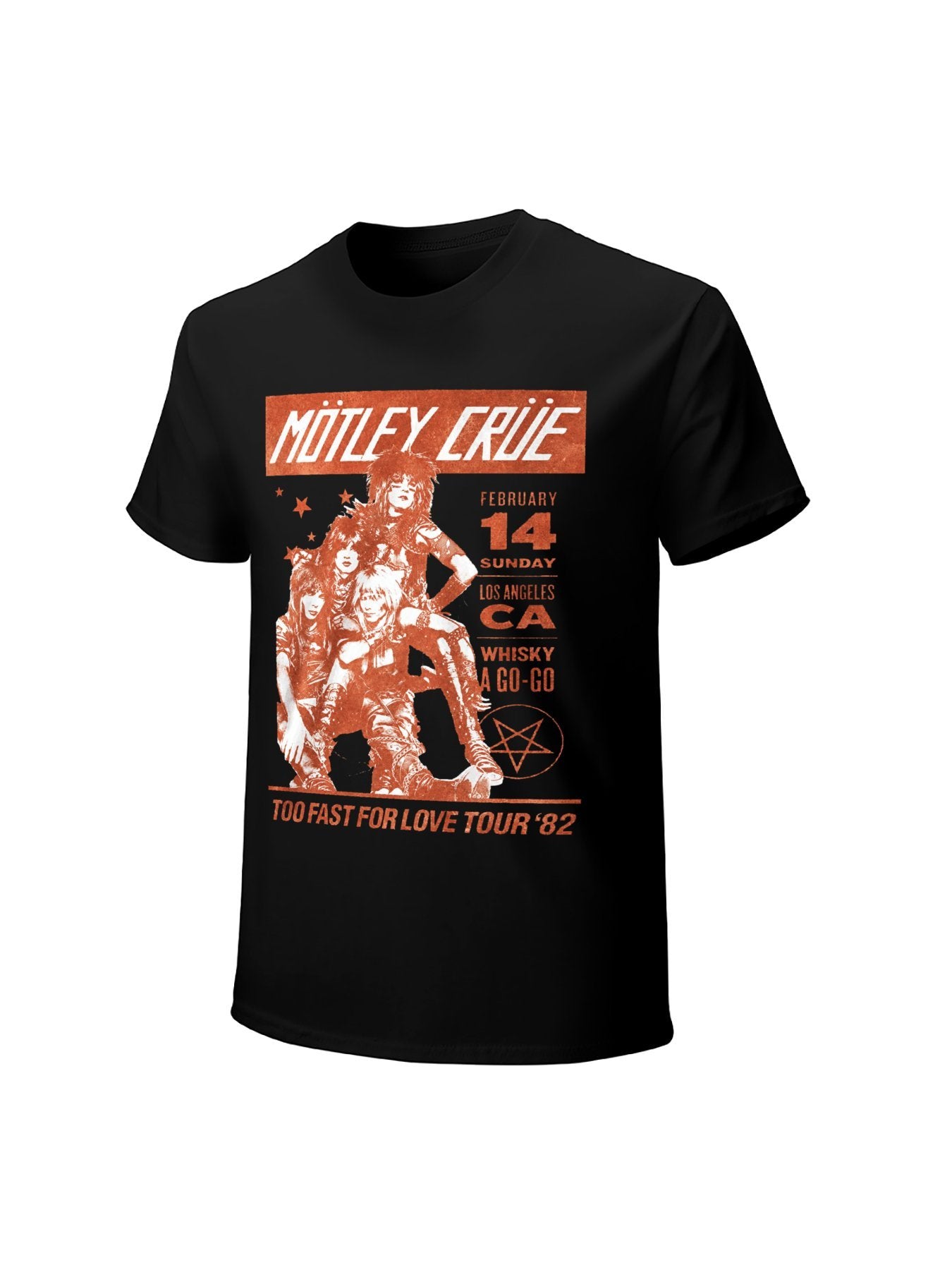 Mötley Crüe Too Fast For Love Tour 82 Graphic T-Shirt