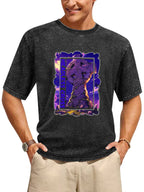 Vintage Washed Headless Cross Graphic T-Shirt
