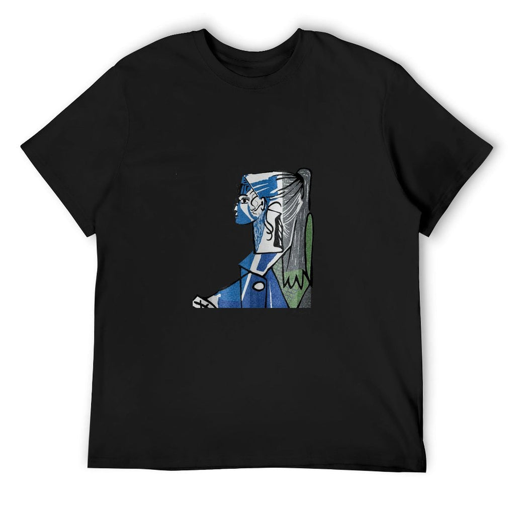 Abstract Cubist Portrait Graphic T-Shirt
