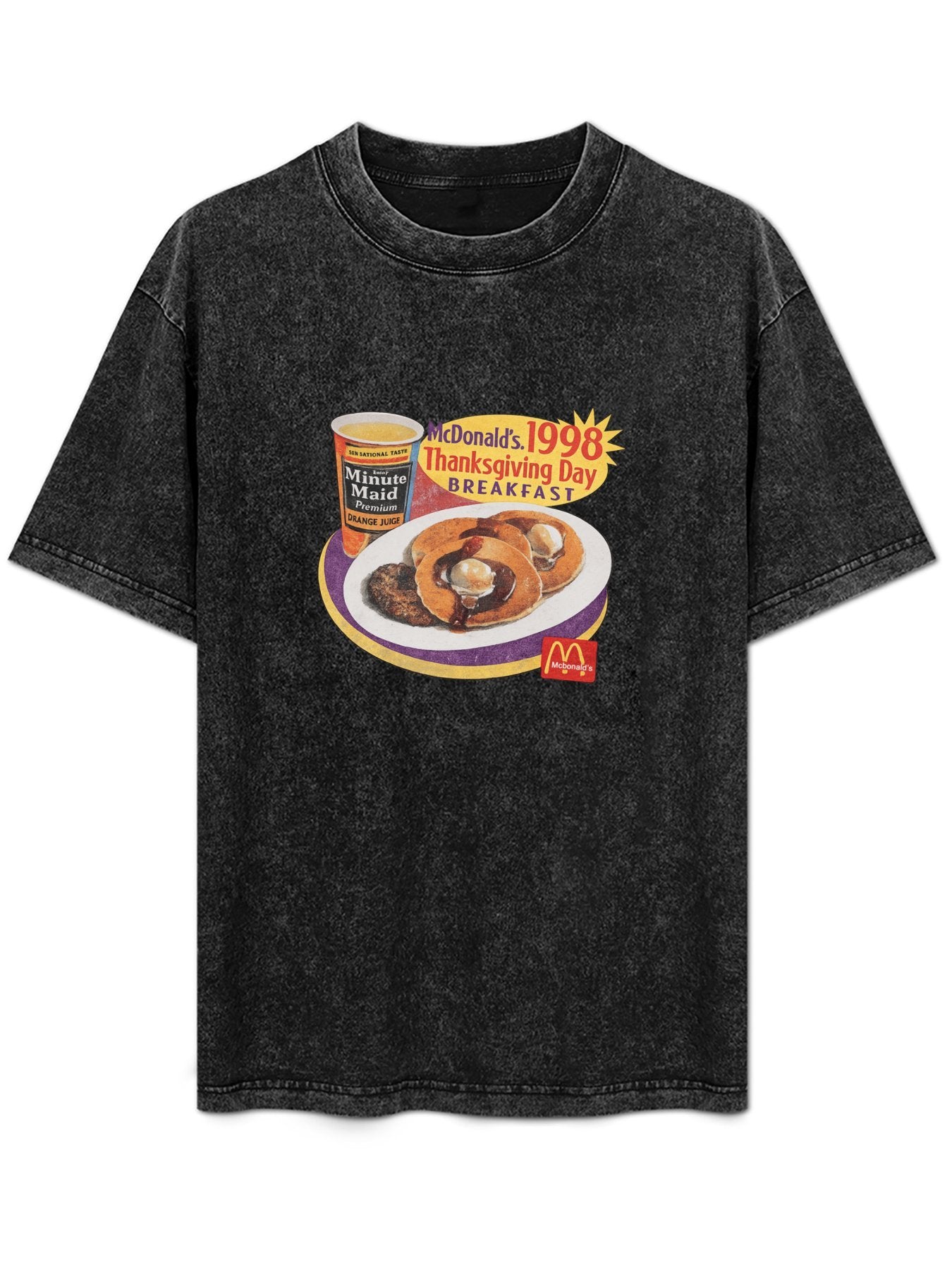 1998 Thanksgiving Day Breakfast Graphic Washed T-Shirt