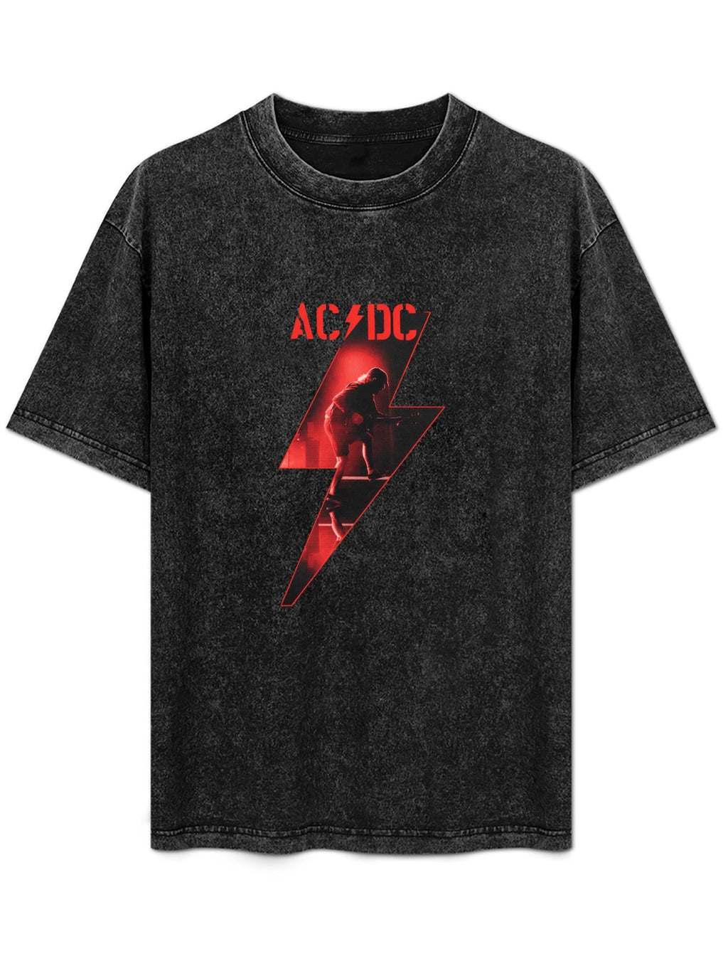 AC/DC Red Lightning Guitarist Graphic T-Shirt
