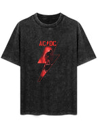 AC/DC Red Lightning Guitarist Graphic T-Shirt