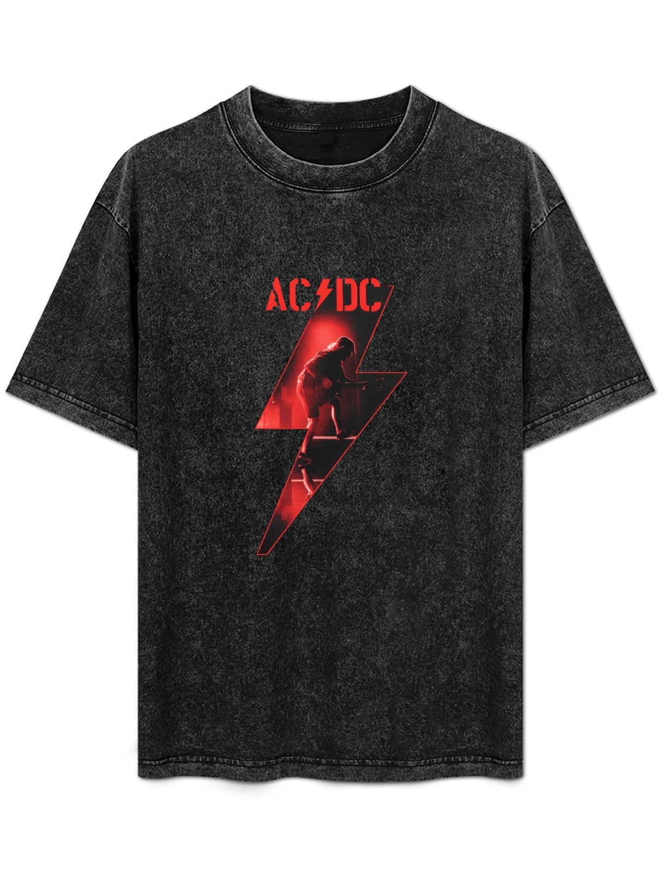 AC/DC Red Lightning Guitarist Graphic T-Shirt