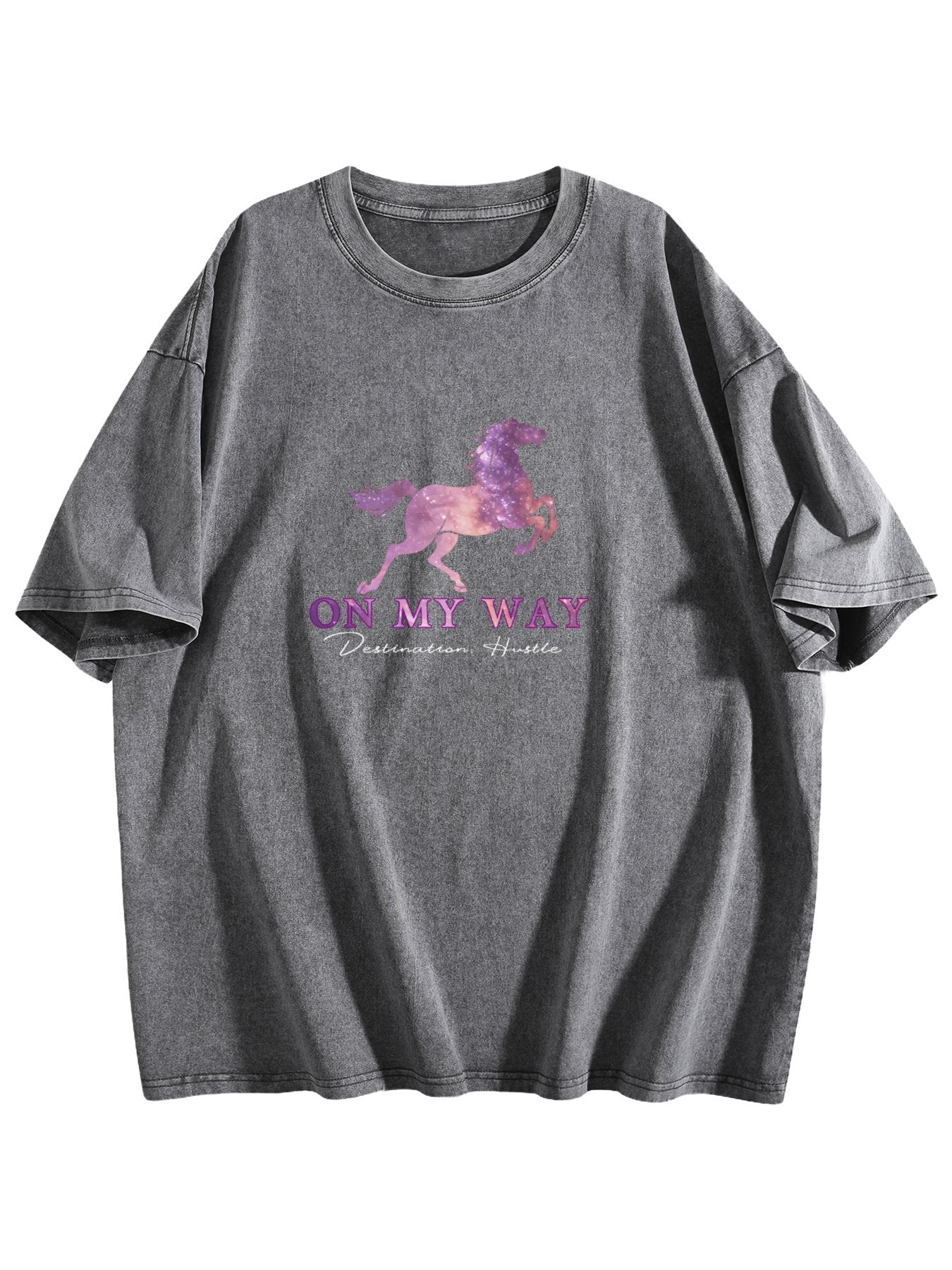 On My Way Horse Graphic Washed T-Shirt Secondary image