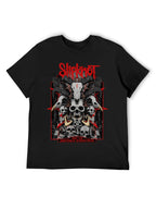 Slipknot Skull Horns Concert Poster Graphic T-Shirt