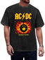 Vintage Washed AC/DC Highway to Hell Flame Graphic T-Shirt