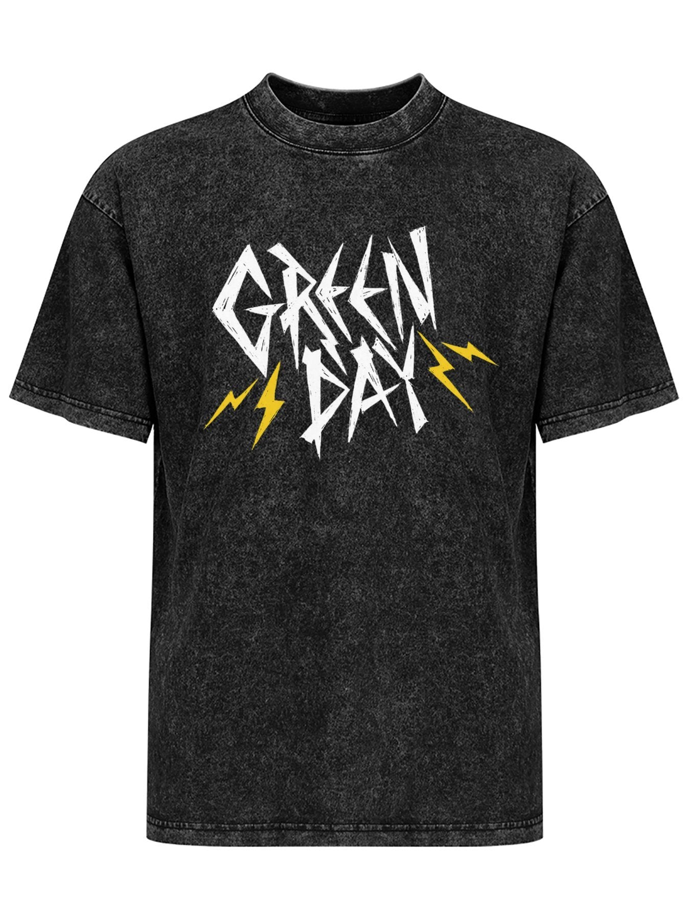 Green Day Lightning Logo Graphic T-Shirt