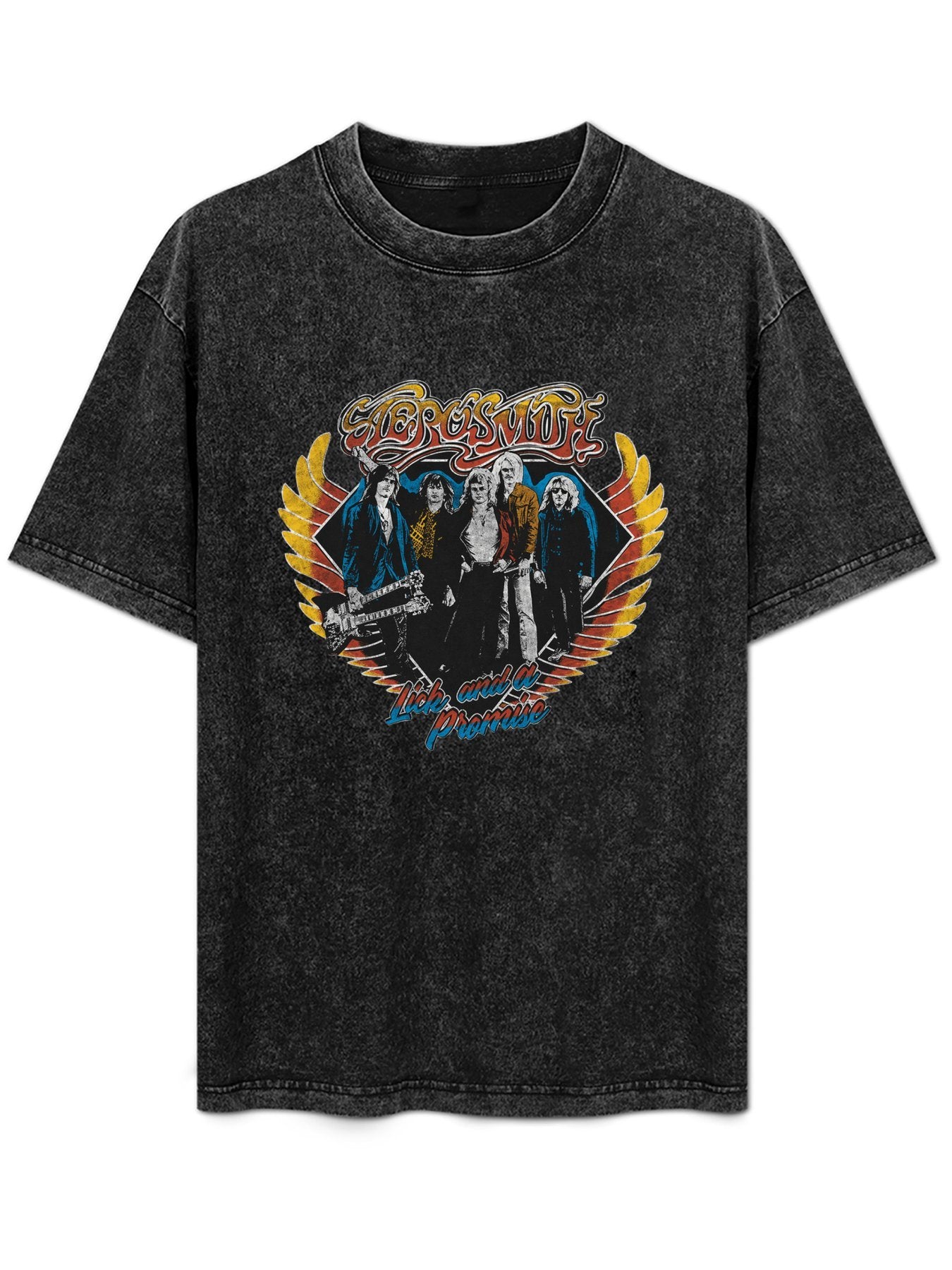 Aerosmith Lick and a Promise Band Graphic T-Shirt