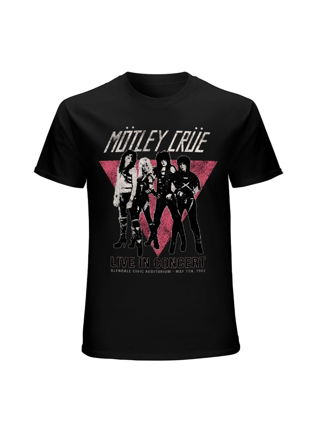 Mötley Crüe Live In Concert Triangle Graphic T-Shirt