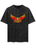 Aerosmith Sunset Winged Logo Graphic T-Shirt