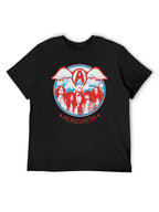 Aerosmith Band Portrait Bat Wing Vintage Graphic T-Shirt