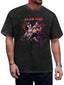 Vintage Washed Glam Fire Guitarist Graphic T-Shirt