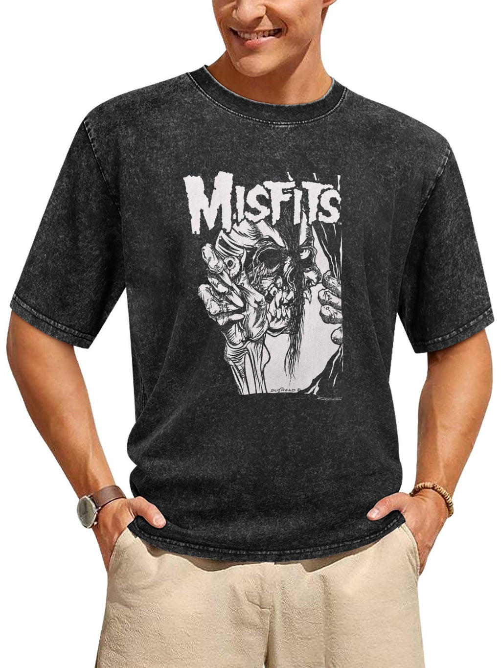 Misfits Undead Fiend Horror Artwork Graphic T-Shirt
