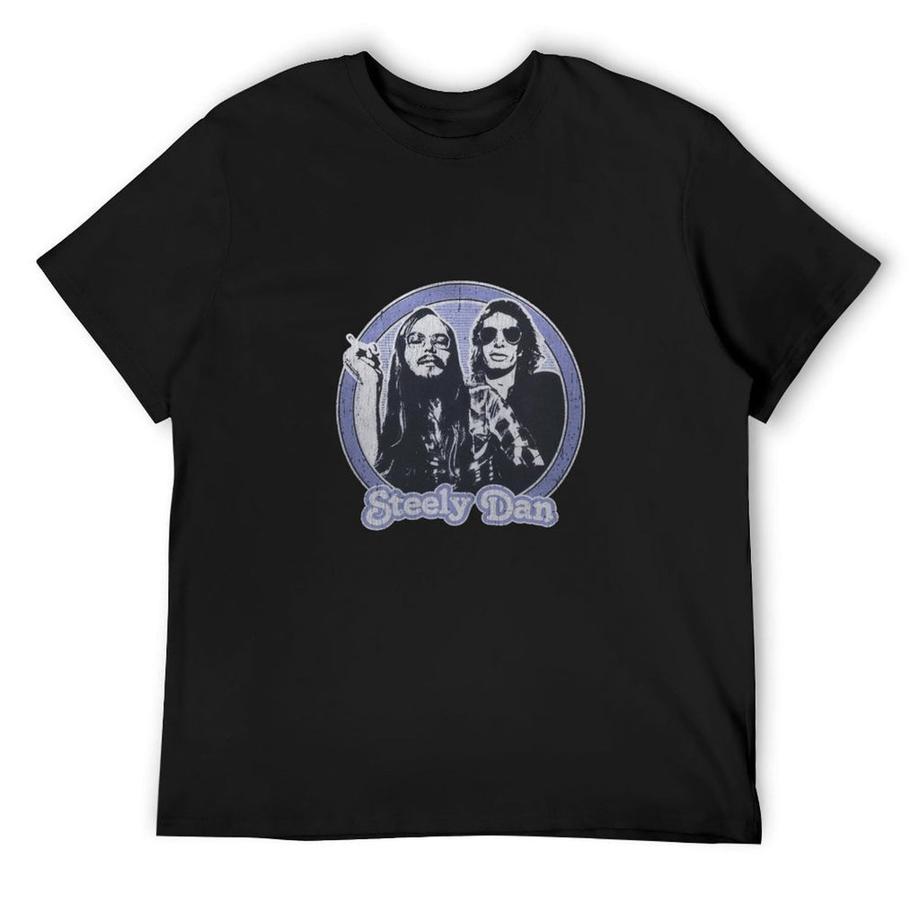 Steely Dan Portrait Graphic Black T-Shirt