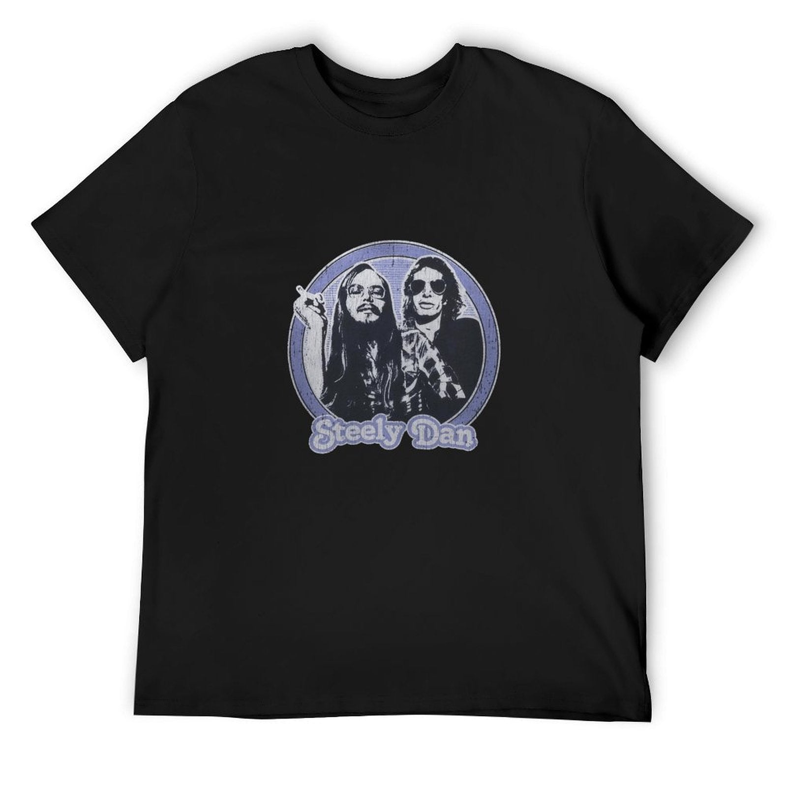Steely Dan Portrait Graphic Black T-Shirt