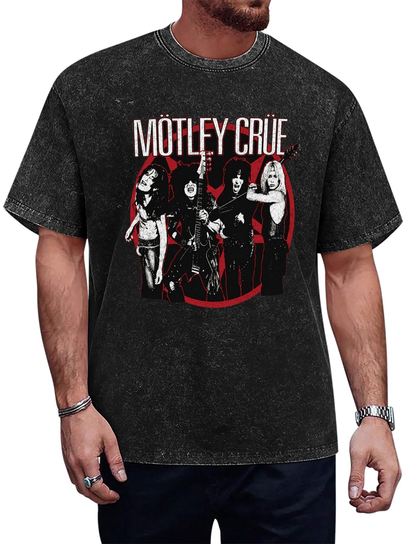 Mötley Crüe Vintage Band Photo Graphic T-Shirt Main image