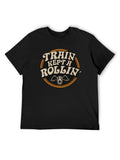 Aerosmith Train Kept Rollin Vintage Circle Logo T-Shirt