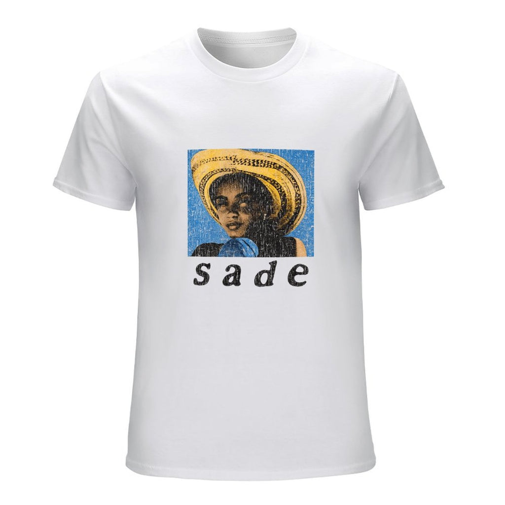 Sade Portrait Graphic White T-Shirt