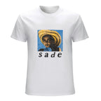 Sade Portrait Graphic White T-Shirt