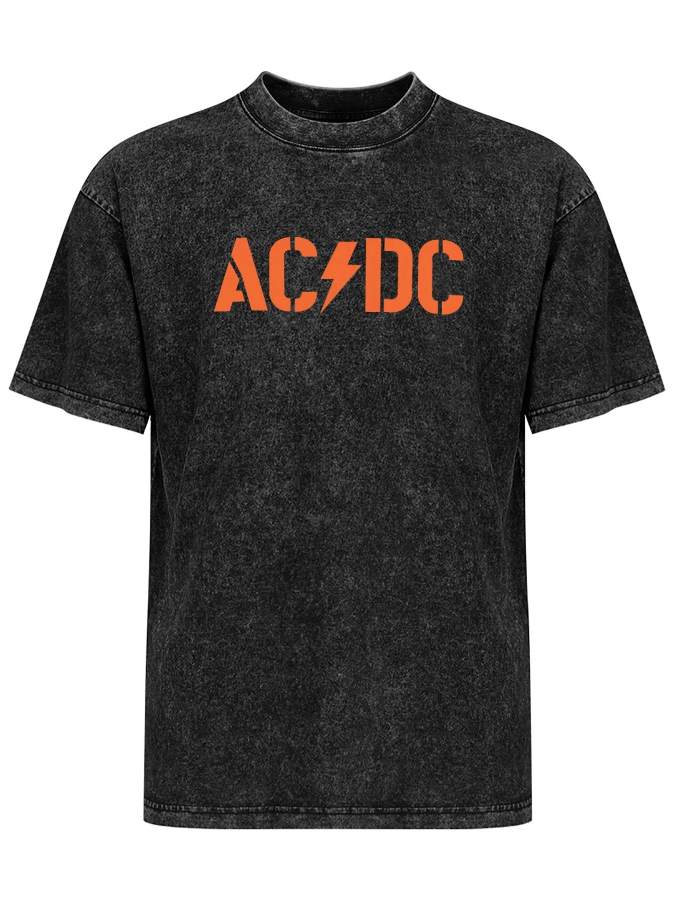 AC/DC Orange Logo Graphic T-Shirt