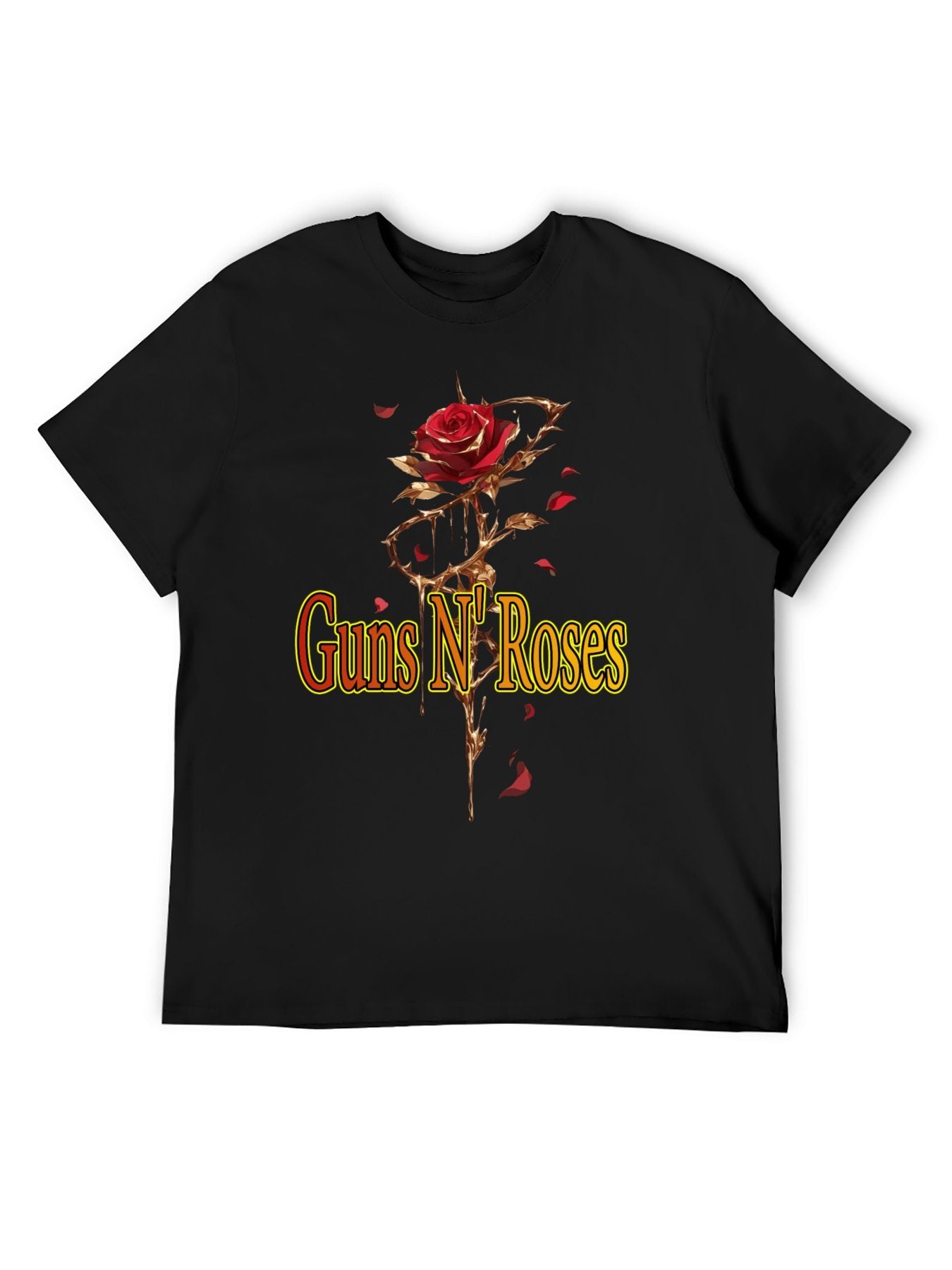 Guns N’ Roses Thorned Rose Graphic T-Shirt