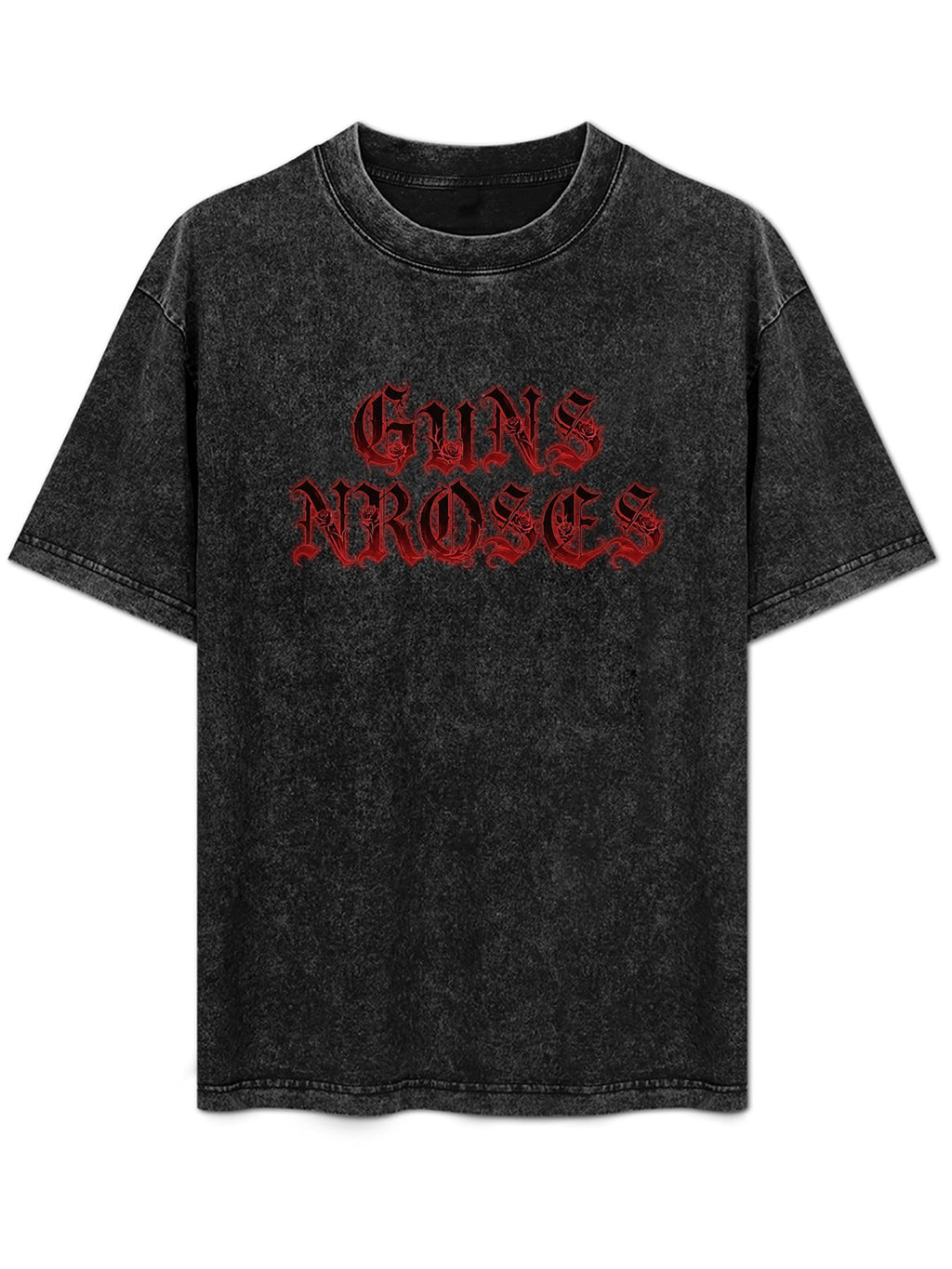 Vintage Washed Guns N' Roses Gothic Logo Graphic T-Shirt